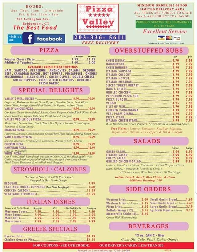 Pizza Valley Menu image 4